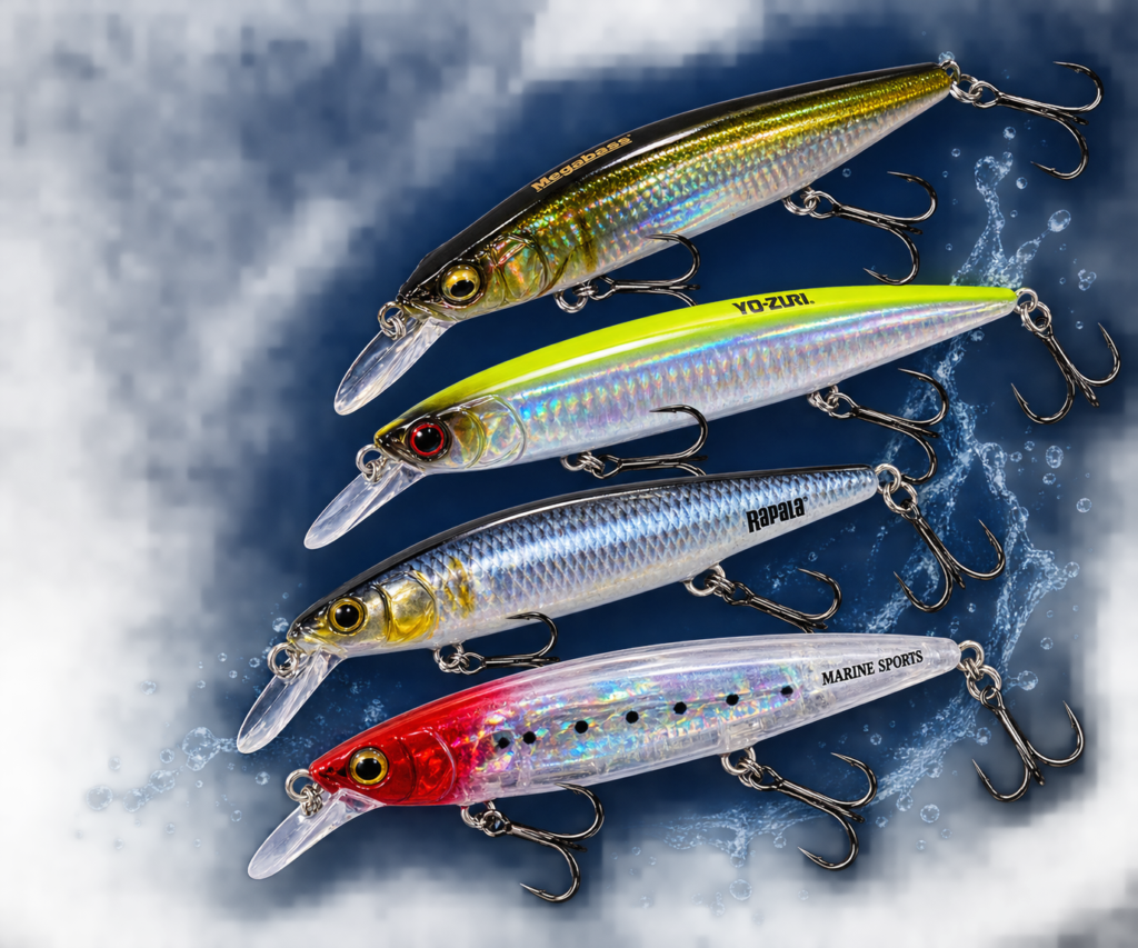 Iscas artificiais para pesca esportiva